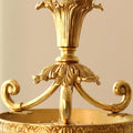 8 Inch Mini Chandelier Antique Brass and Crystal Chandelier for Kitchen-铜灯-Jecanoli