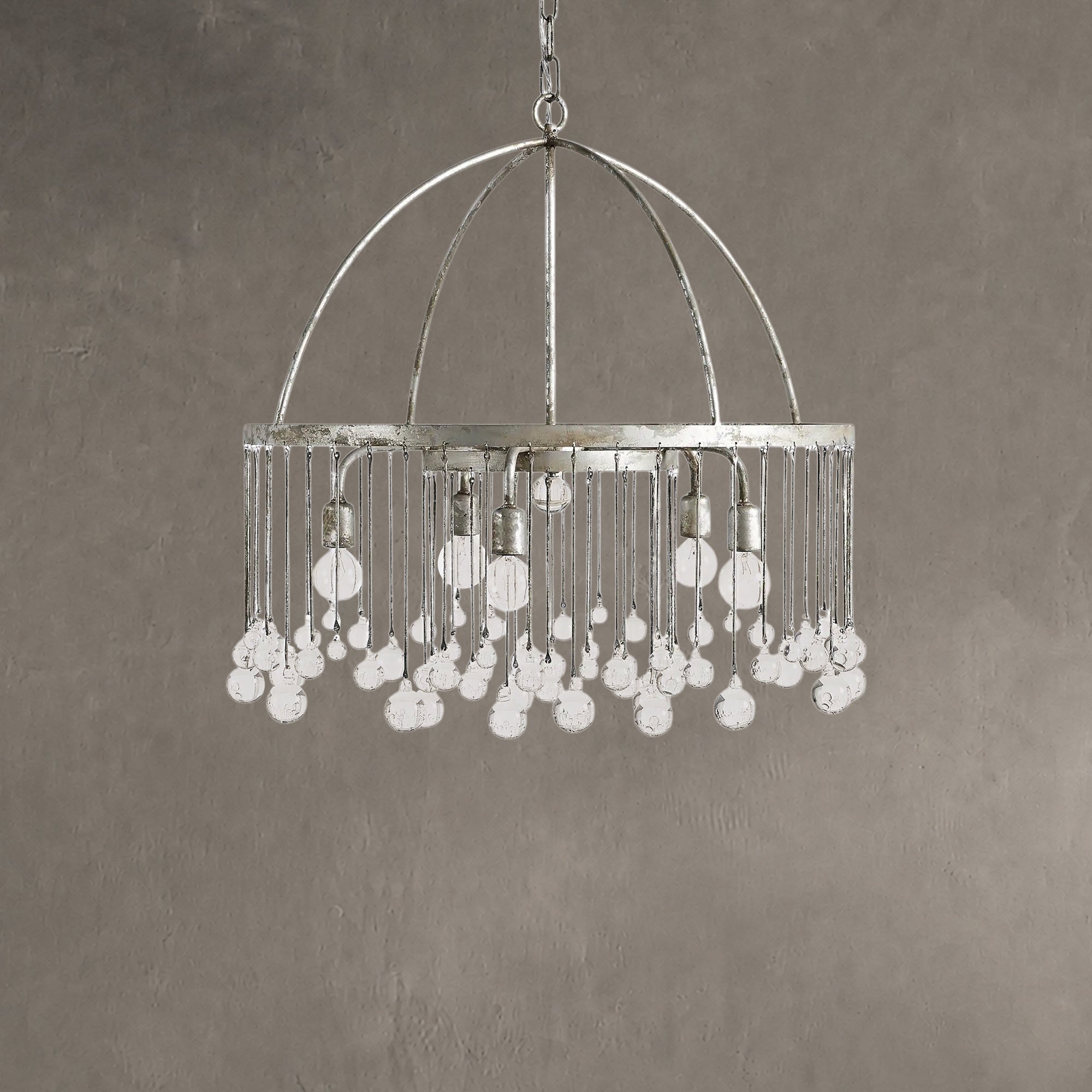 Aubrey Crystal Ball Round Chandelier 5 Light / 8 Light