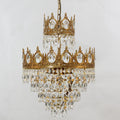 9 Inch Mini Kitchen Island Pendant Light Empire Style Brass Crystal Pendant Lighting-铜灯-Jecanoli