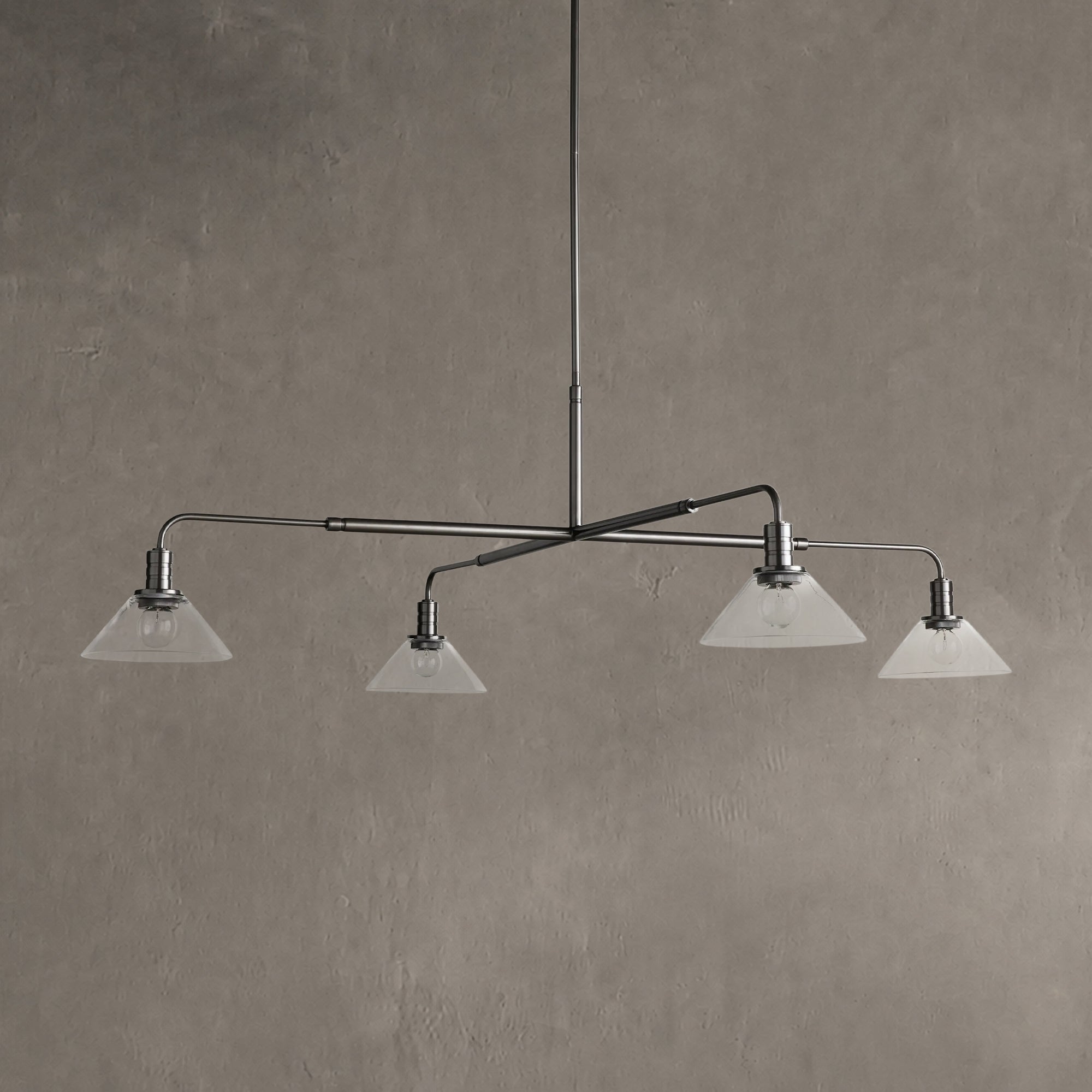 Theron Glass Round Chandelier 30'' 52''
