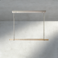 Audubon Crystal Linear Single Bar Chandelier-Jecanoli