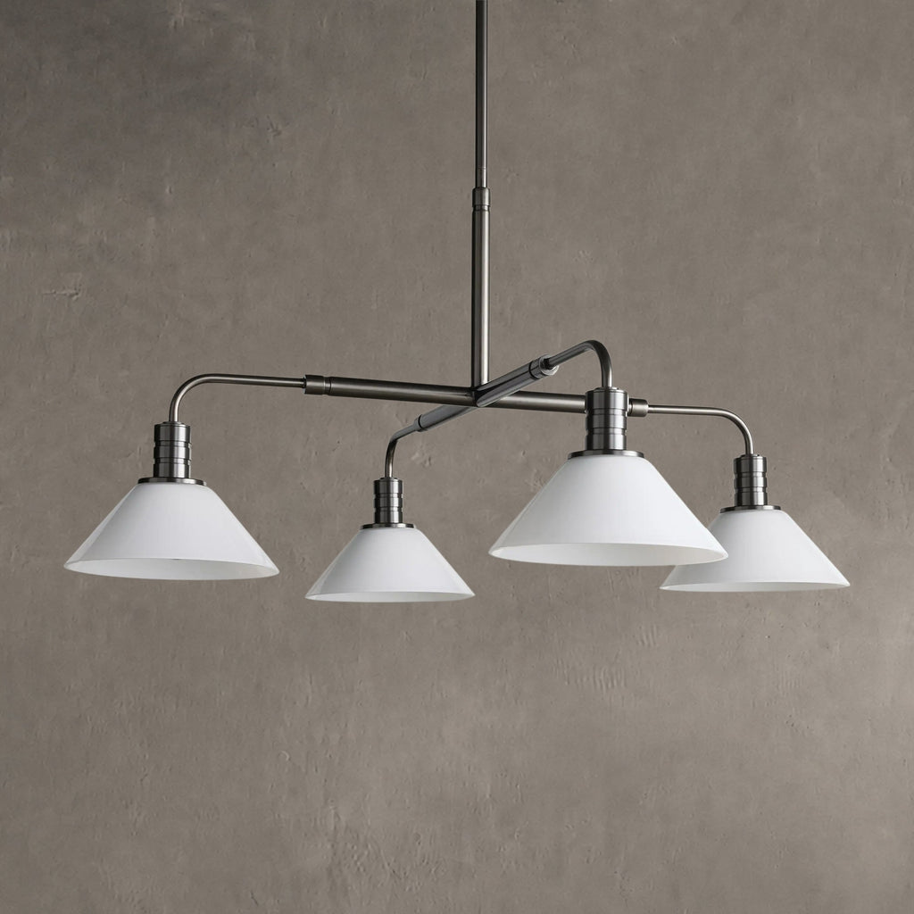 Theron Glass Round Chandelier 30'' 52''