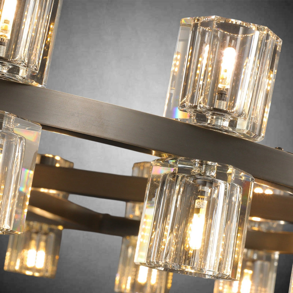 Auraline Modern Round Cryastal Chandelier