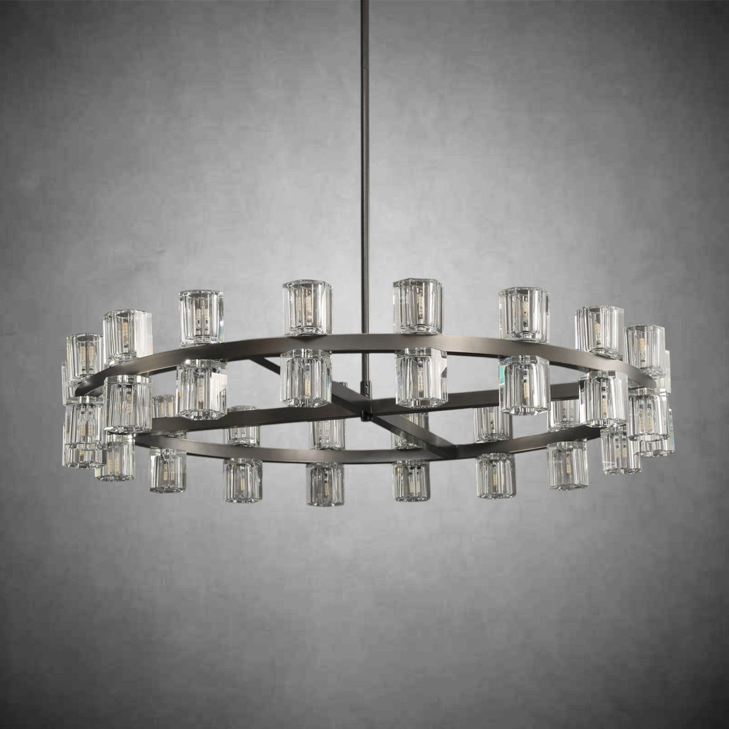 Auraline Modern Round Cryastal Chandelier