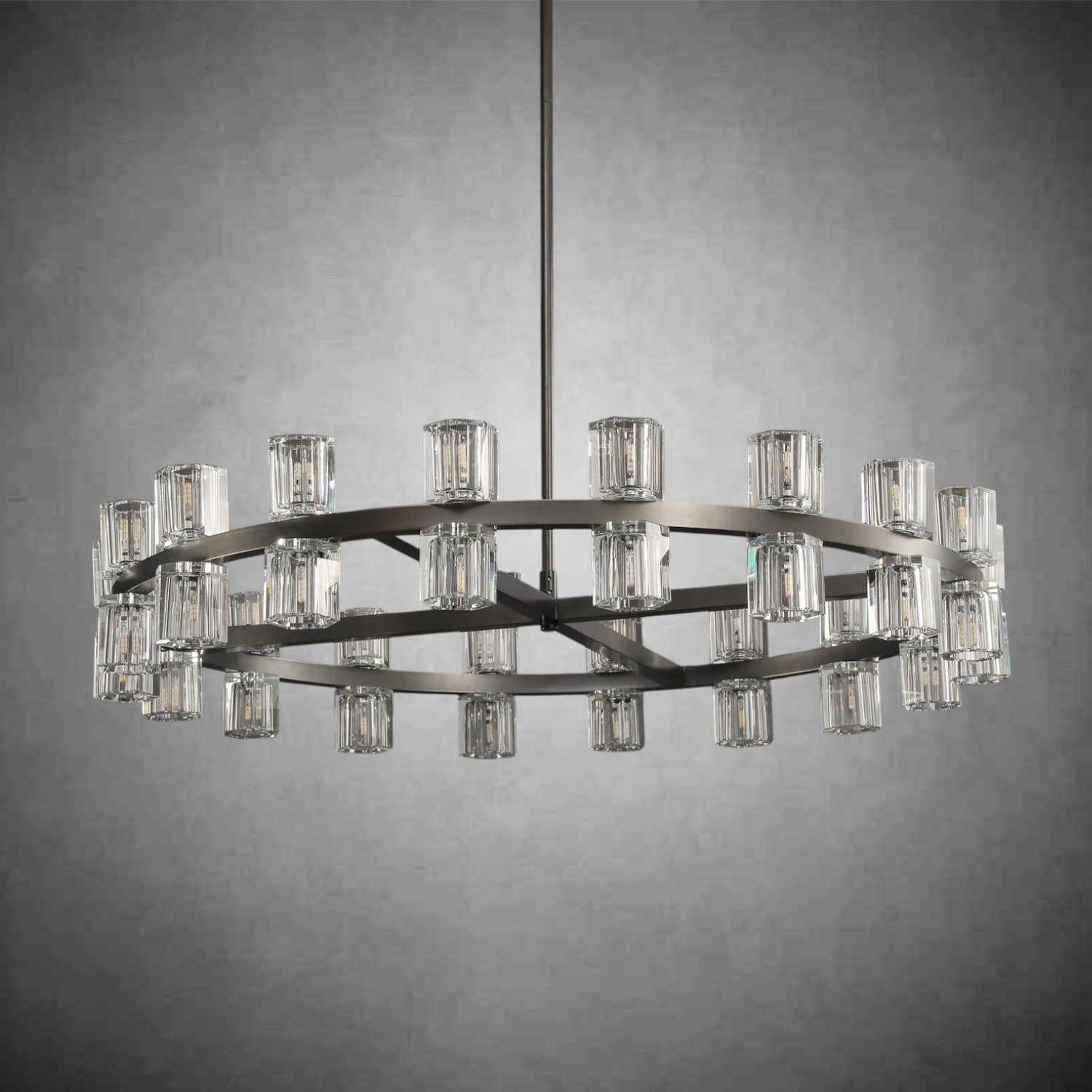 Auraline Modern Round Cryastal Chandelier