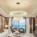 Luxury Isabel 2-Tier Ring Crystal Chandelier