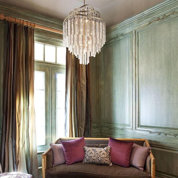 chandelier,chandeliers,tassel,glass,metal,extra large,large,huge,big,foyer,villa,duplex hall,living room