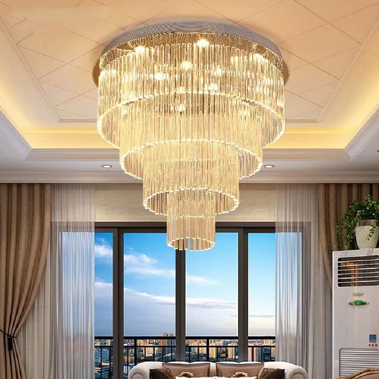 chandelier.chandeliers,ceiling,flush mount,crystal rod,crystal,multi-tier,tiers,layers,round,big,huge,large,oversize,luxury,gold,chrome