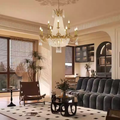 37X39 Inch 15 Lights French Empire Brass and Crystal Chandelier-铜灯-Jecanoli