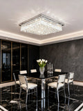 20'' Square Flush Mounted Chandelier Crystal Ceiling Light-吸顶灯-Jecanoli