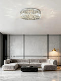 20'' Round Flush Mounted Chandelier Modern Crystal Ceiling Light-吸顶灯-Jecanoli