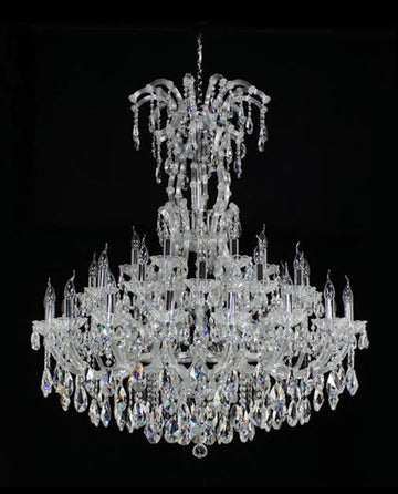 Elegant Crystal Lighting Wedding Chandelier 48" W 53"H-大吊灯-Jecanoli