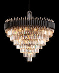 40 Inch Luxury Modern Round Crystal Chandelier Lighting for Living Room-大吊灯-Jecanoli