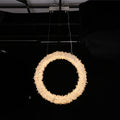Modern Geode Quartz Crystal Chandelier Vertical Hanging Ring Pendant Light-现代灯-Jecanoli