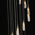 24 Rock Crystal Long-eggplants Modern Chandelier 138 Inch Long Staircase Chandelier-现代灯-Jecanoli