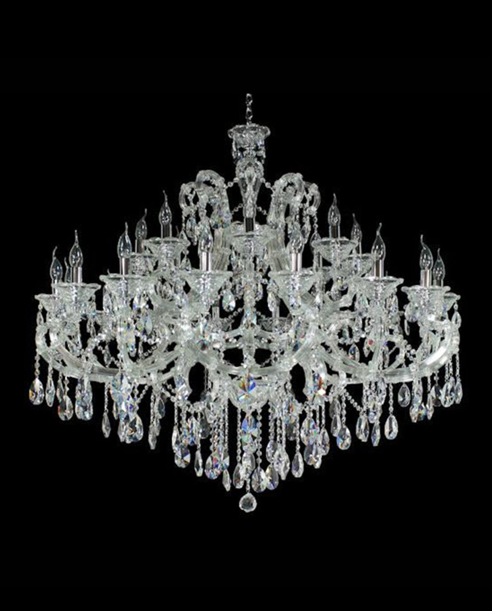28 Lights Maria Theresa Chandelier for Wedding Hall 49"W 45" H-大吊灯-Jecanoli