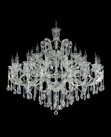 28 Lights Maria Theresa Chandelier for Wedding Hall 49"W 45" H-大吊灯-Jecanoli