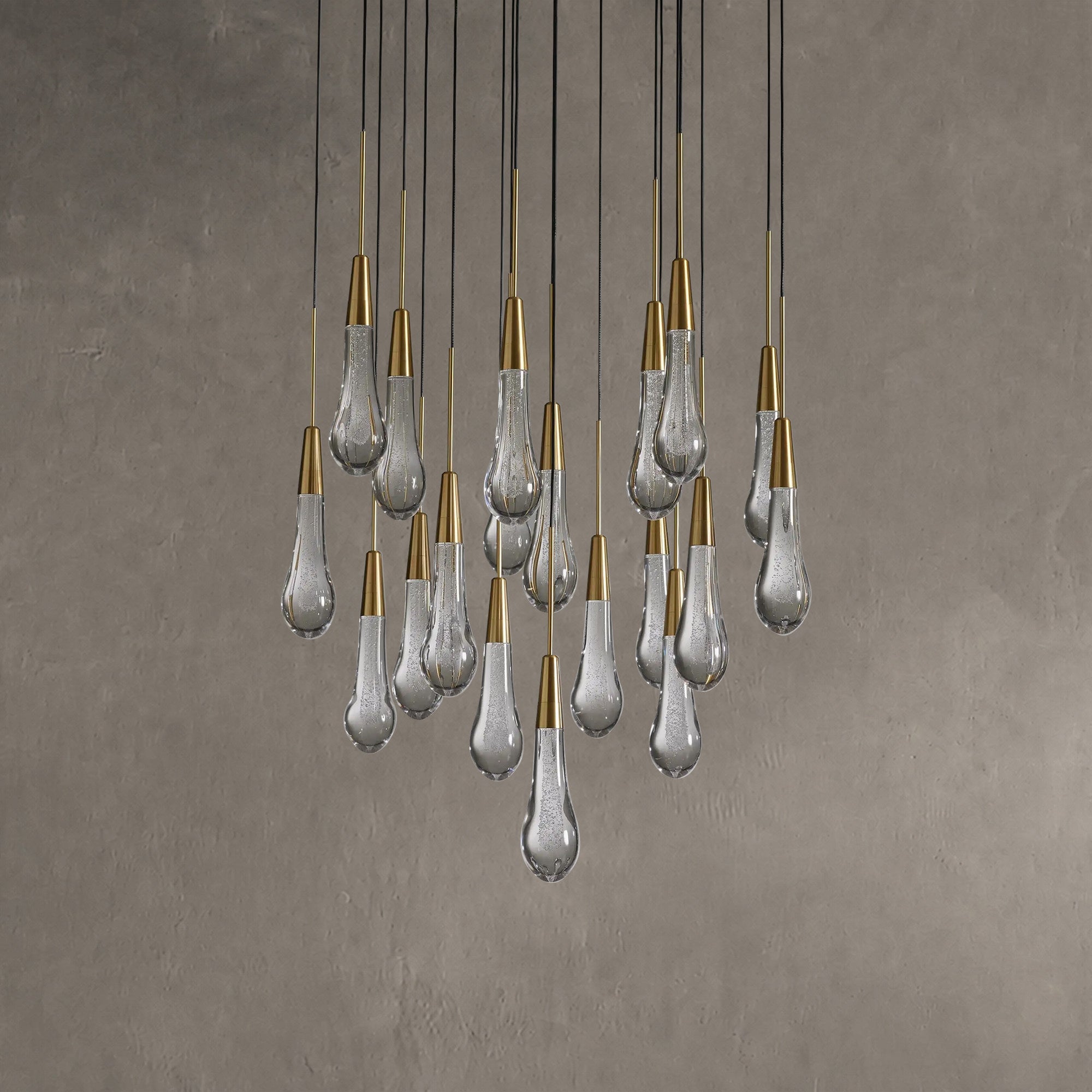 Soltaire Round Chandelier 17" 24" 36“ 58“