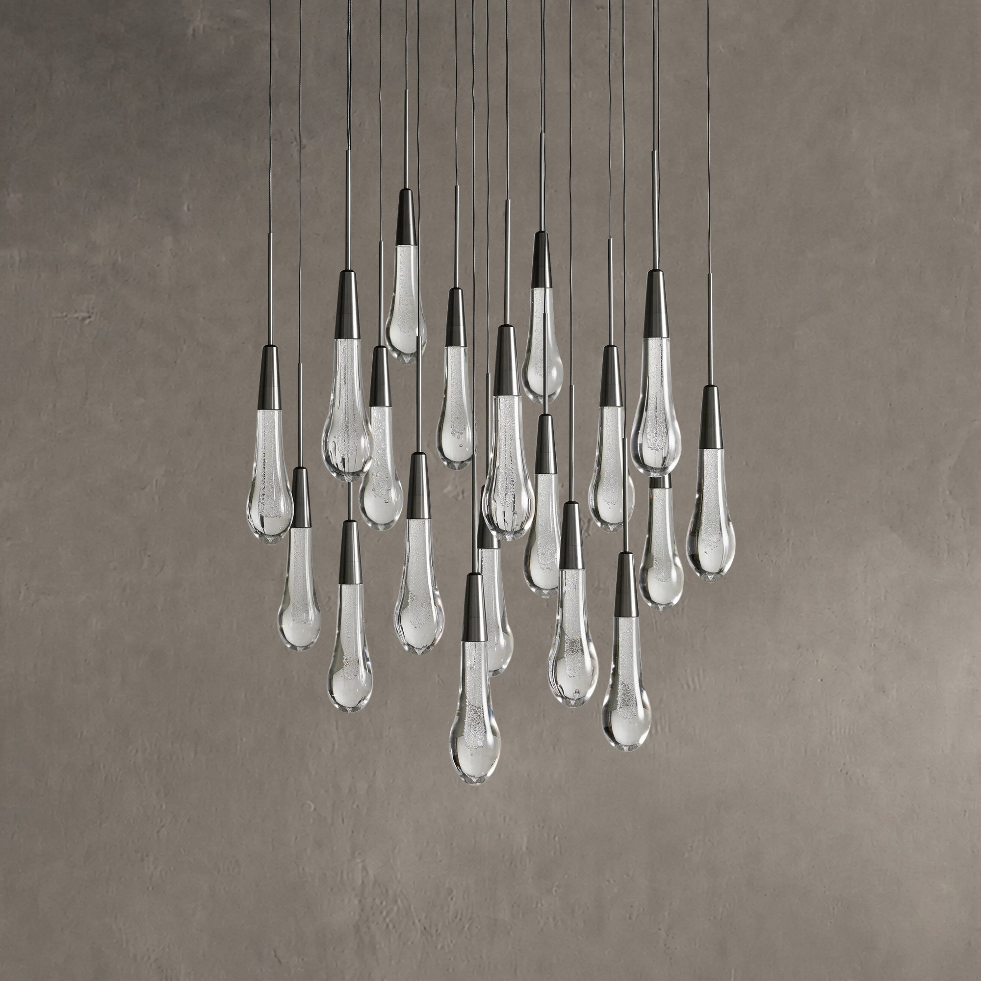 Soltaire Round Chandelier 17" 24" 36“ 58“