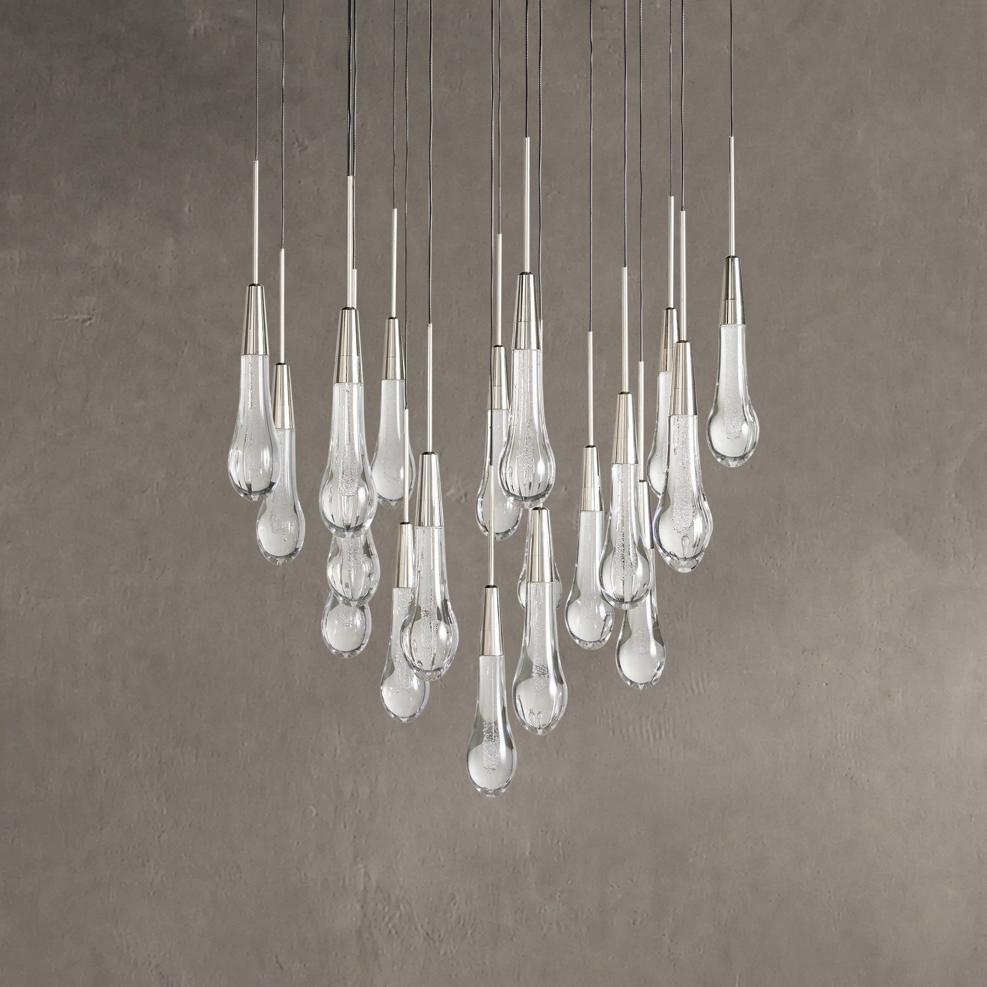 Soltaire Round Chandelier 17" 24" 36“ 58“