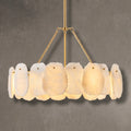 Spanish Alabaster 24" Circular Chandelier