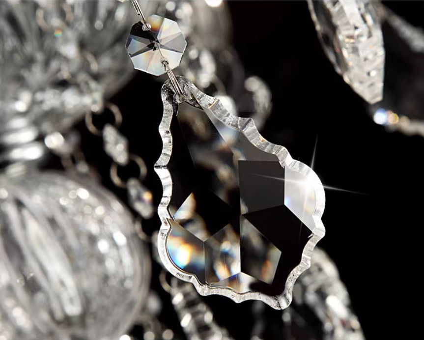 30 Lights Big Glass Chandelier for Foyer 47"W 61" H-大吊灯-Jecanoli