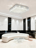 24'' Square Flush Mounted Chandelier K9 Crystal Ceiling Light-吸顶灯-Jecanoli
