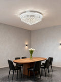 24'' Round Crystal Ceiling Light Empire Flush Mounted Crystal Chandelier-吸顶灯-Jecanoli