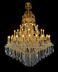 48 Lights Big Gold Maria Theresa Chandelier 63x87 Inch 63