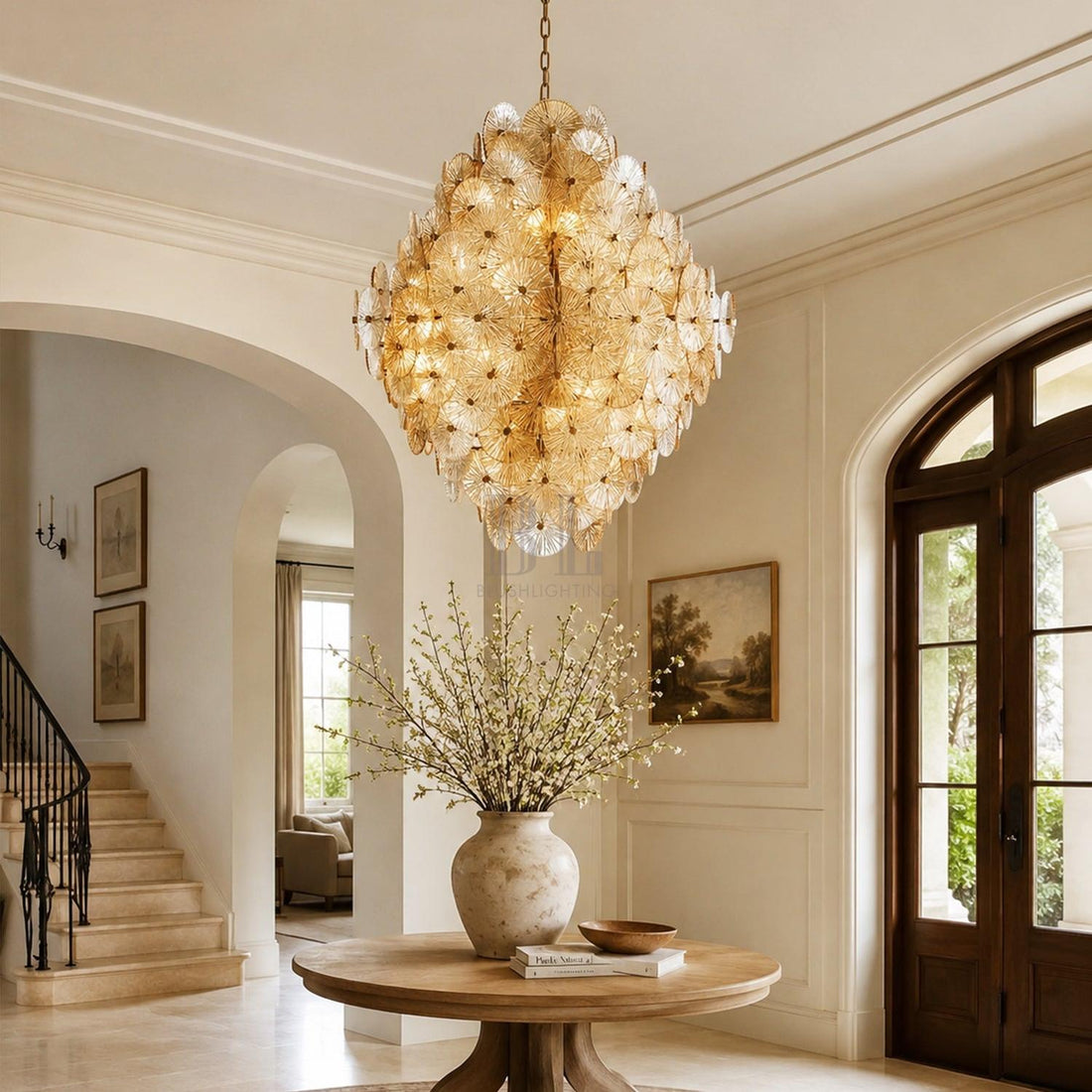 Suna Round Chandelier 27 Light 40"W-Jecanoli
