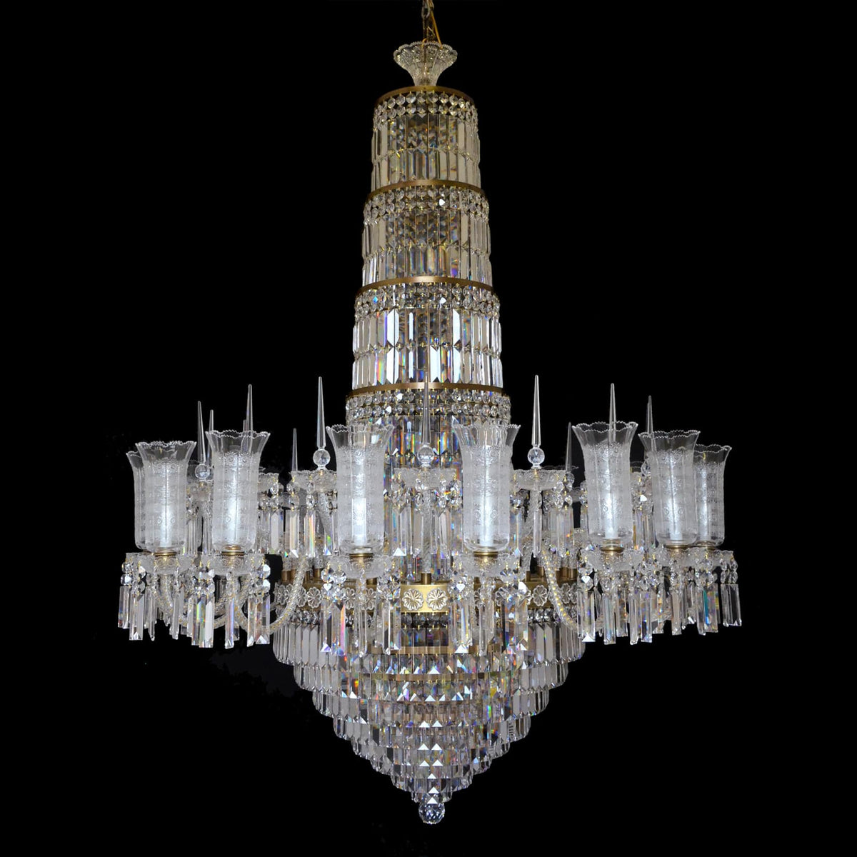 63 Inch French Empire K9 Crystal Chandelier 63"W 79"H-大吊灯-Jecanoli