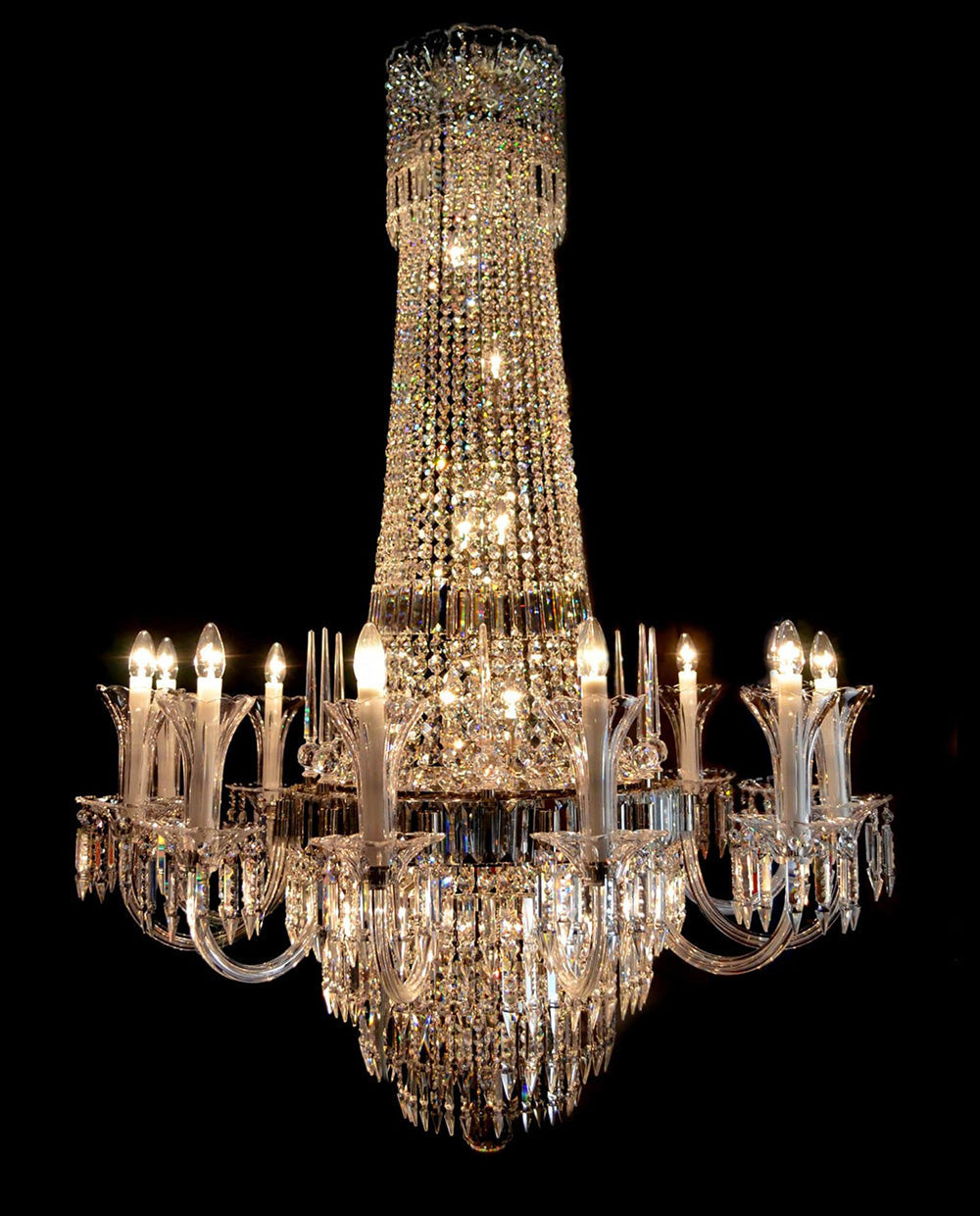 48 Inch French Empire K9 Crystal Chandelier 47"W 60"H-大吊灯-Jecanoli