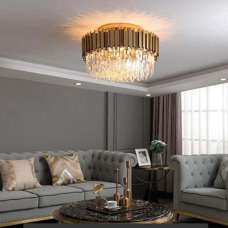 Enoch Flush Mount Chandelier-Chandelier-Jecanoli