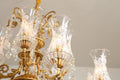 31X32 Inch 8 Lights Small Classical Candle Style Brass and Crystal Chandelier Lighting-铜灯-Jecanoli