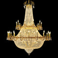71X83 Inch Huge Antique Empire Brass Crystal Chandelier for high Ceiling Foyer-大吊灯-Jecanoli