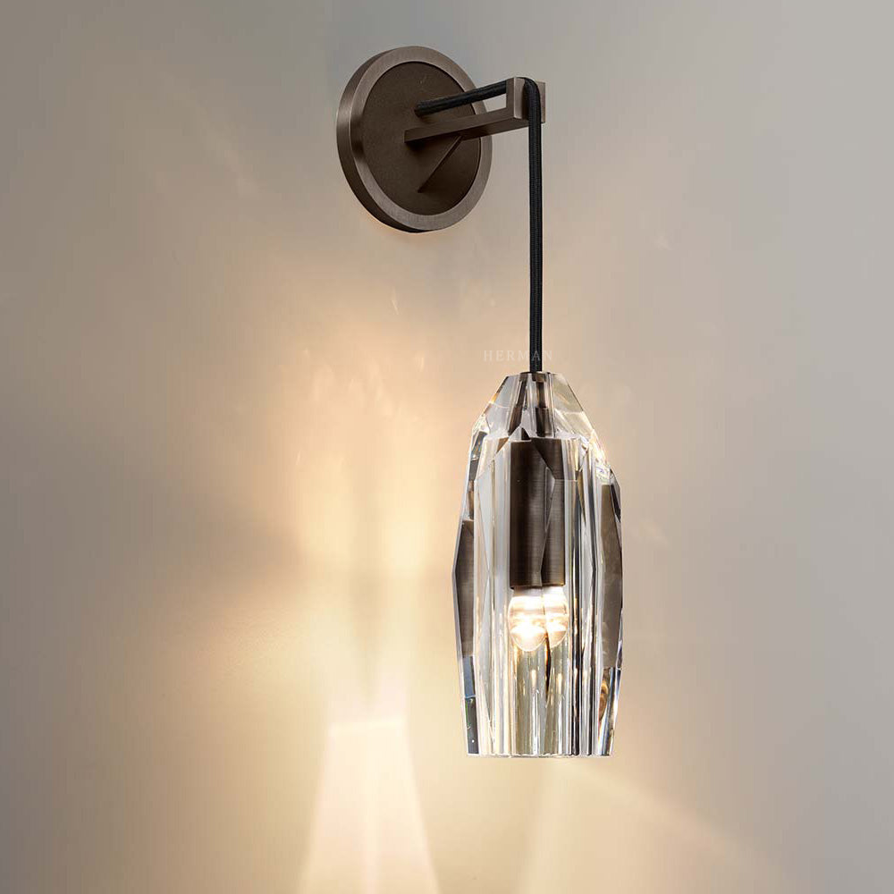 Chapt Crystal Shade Wall Sconce-NORMAL-Jecanoli