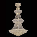 48X86 Inch 42 Lights French Empire Chrome K9 Crystal Chandelier for High Ceilings-大吊灯-Jecanoli
