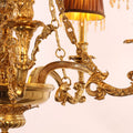 30X30 Inch 6 Lights Baroque Style Antique Copper Chandelier-铜灯-Jecanoli