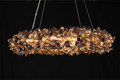 Multiple Size Modern Smoky Rock Crystal Halo LED Chandelier Pendant Light-现代灯-Jecanoli