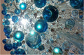 63 Inch Long Staircase Chandelier Modern Blue Teardrop Glass Chandelier for High Ceilings-大吊灯-Jecanoli