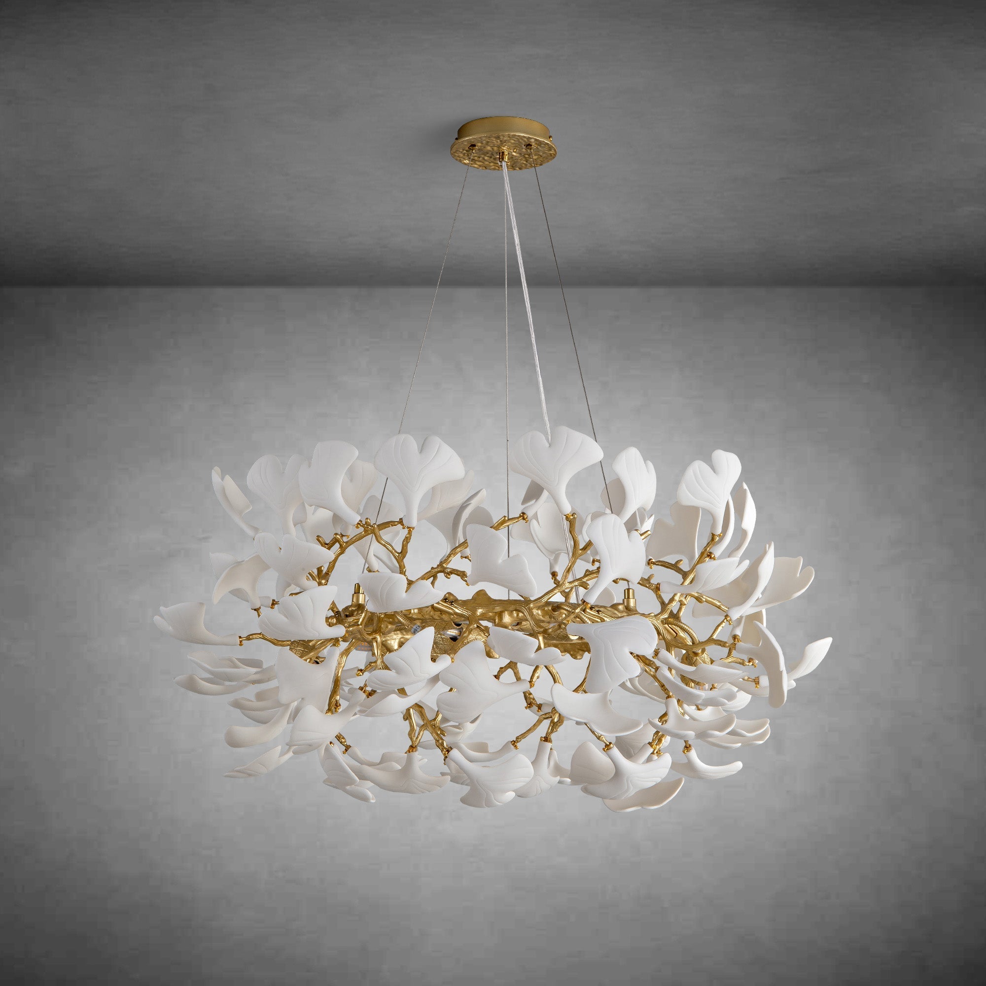 Ginkgo Leaf Branch Chandelier