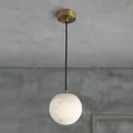 Modern Luxury Alabaster Ball Pendant Light, Island Mini Pendant Light