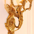 4 Lights European Retro Brass Wall Sconce Antique Angel Wall Lamp-壁灯-Jecanoli