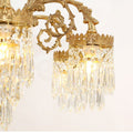 37 Inch Wide French Empire Style Brass Crystal Chandelier Gold Living Room Chandelier-铜灯-Jecanoli