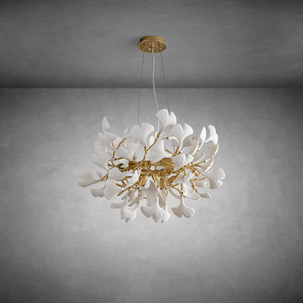 Ginkgo Leaf Branch Chandelier