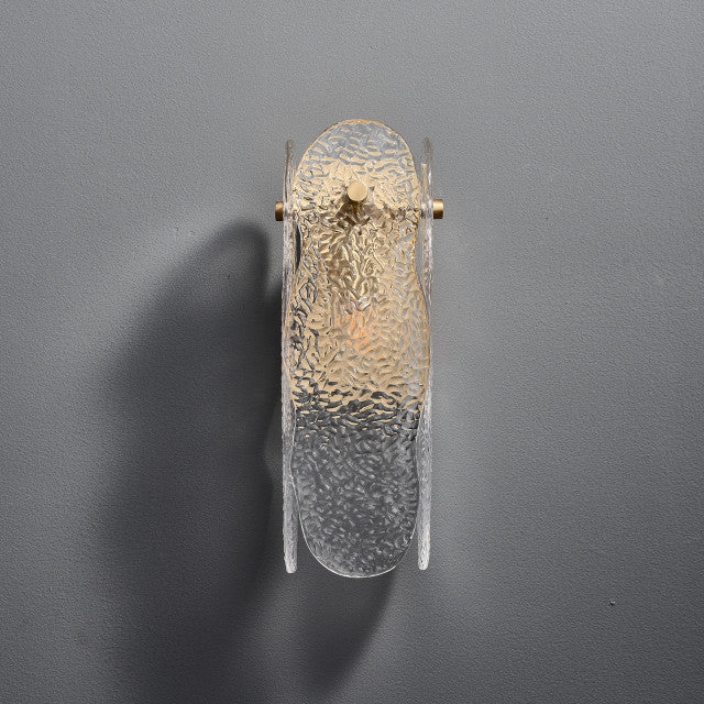 Ice Sculpture Glass Wall Sconce-wall sconce for bedroom,wall sconce for dining roo-Jecanoli