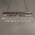 Aubrey Oval Crystal Ball 7 Light Chandelier