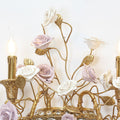 2 Lights Antique Brass Wall Lamp Porcelain Flower Wall Lamp-壁灯-Jecanoli