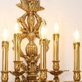 41 Inch Tall French Retro Brass Wall Sconce 5 Lights European Style Copper Wall Lamp-壁灯-Jecanoli