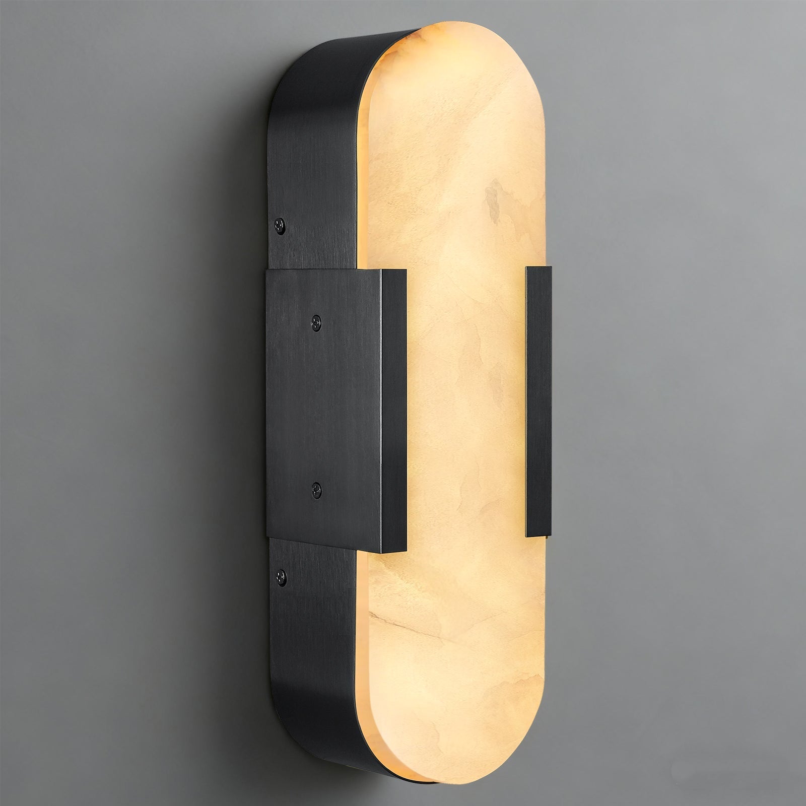 Alabaster Cylinder Wall Sconce